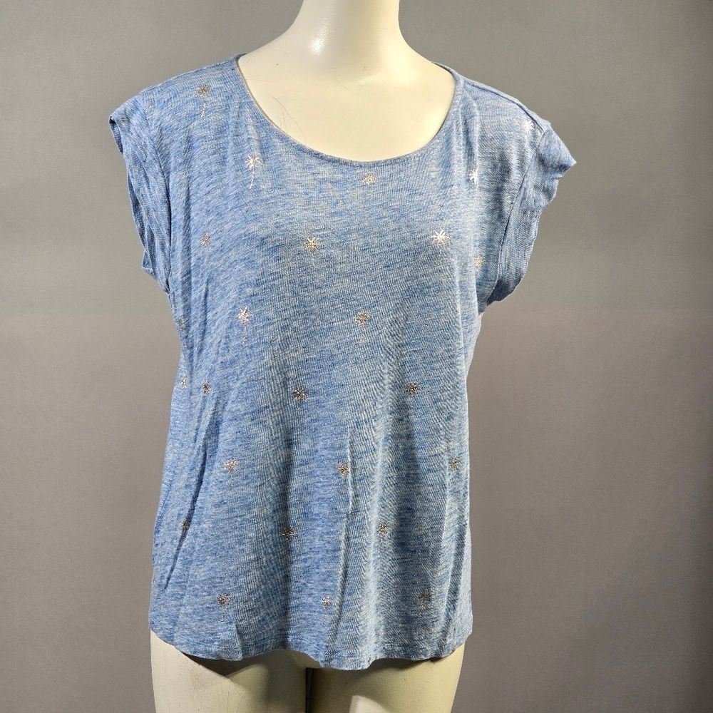 Tommy Bahama Light Blue Starry Short Sleeve Top (Rack6)